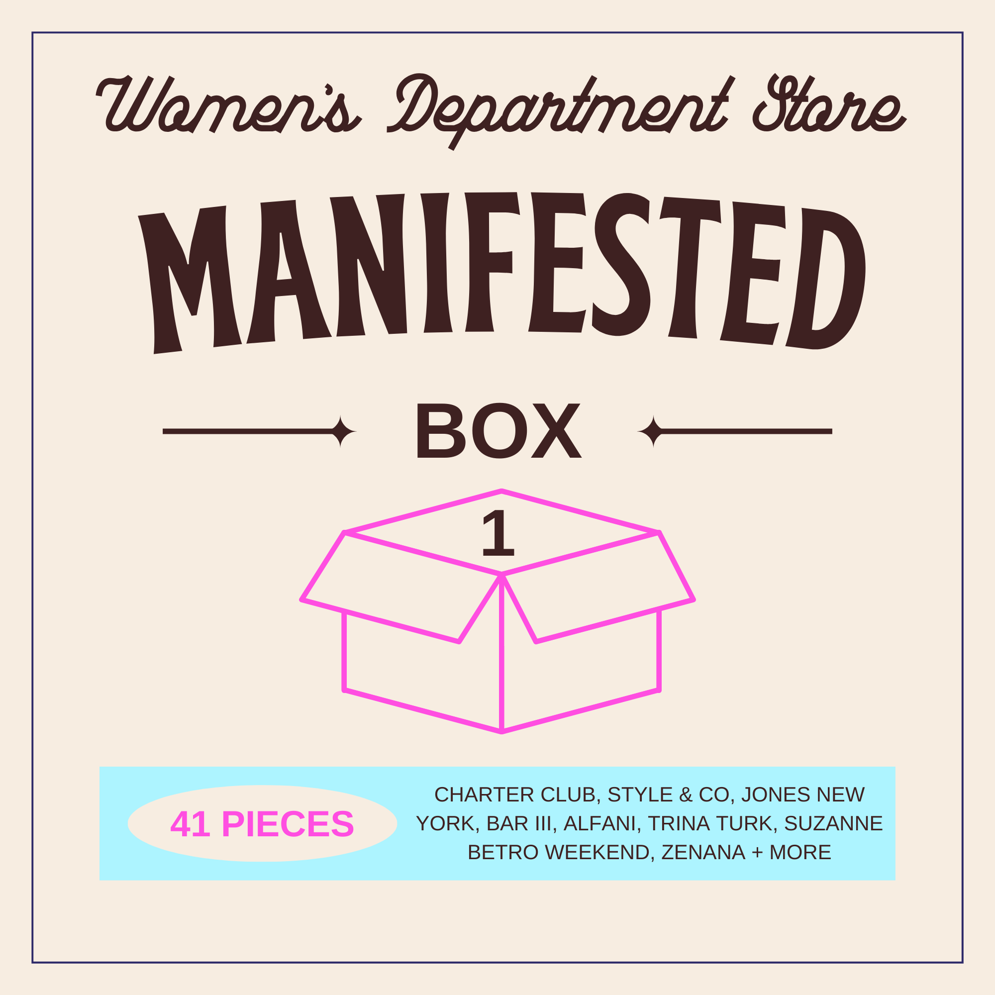 Manifested Women's Assorted Department Store Lot 01 - NuSource