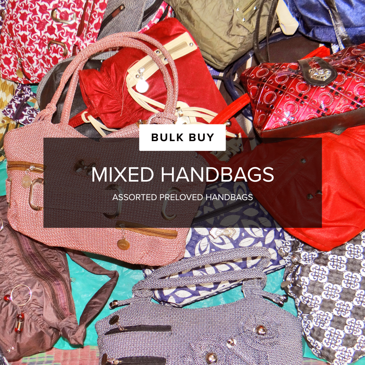 assorted handbags