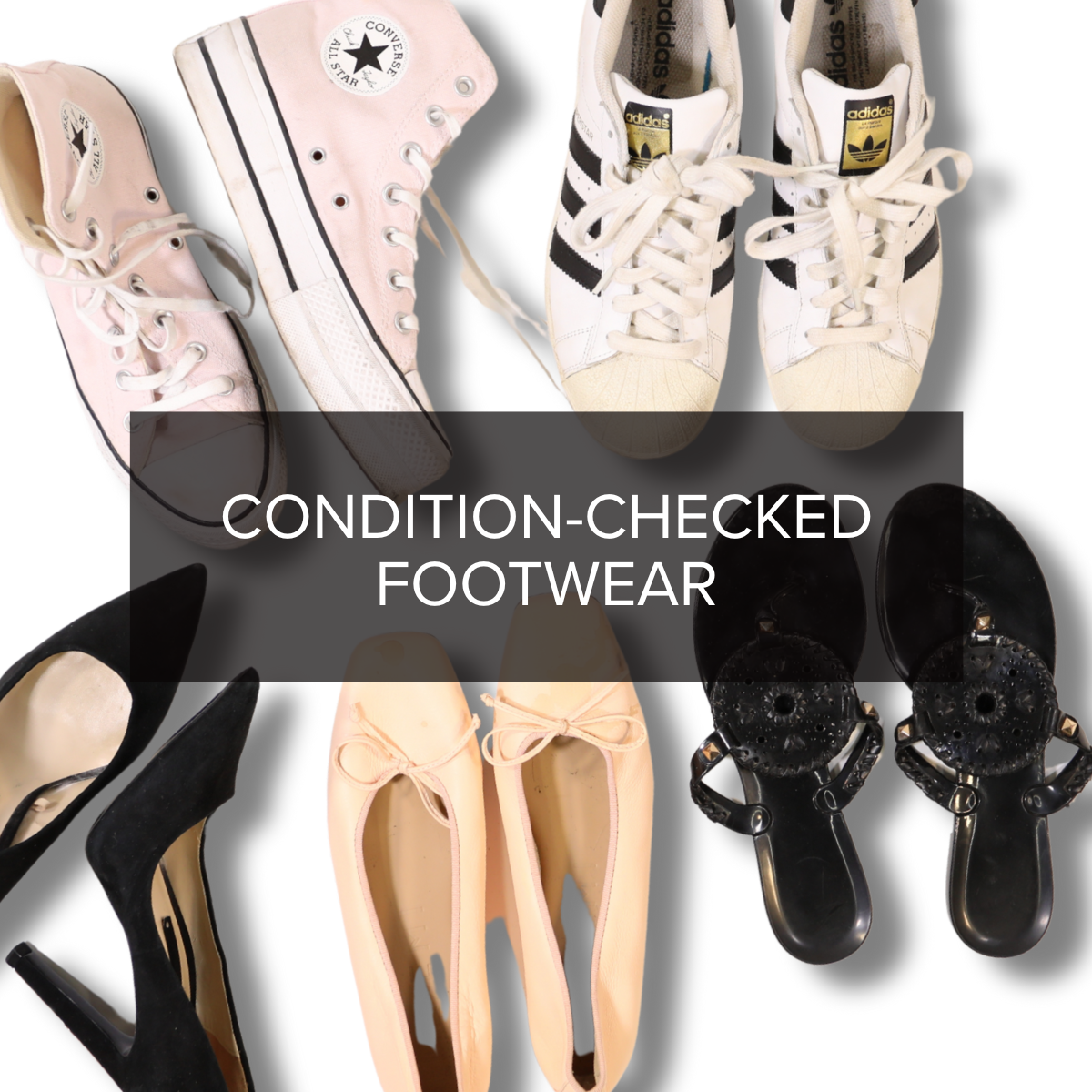 Condition-Checked Footwear — Light Wear Assorted Shoes 