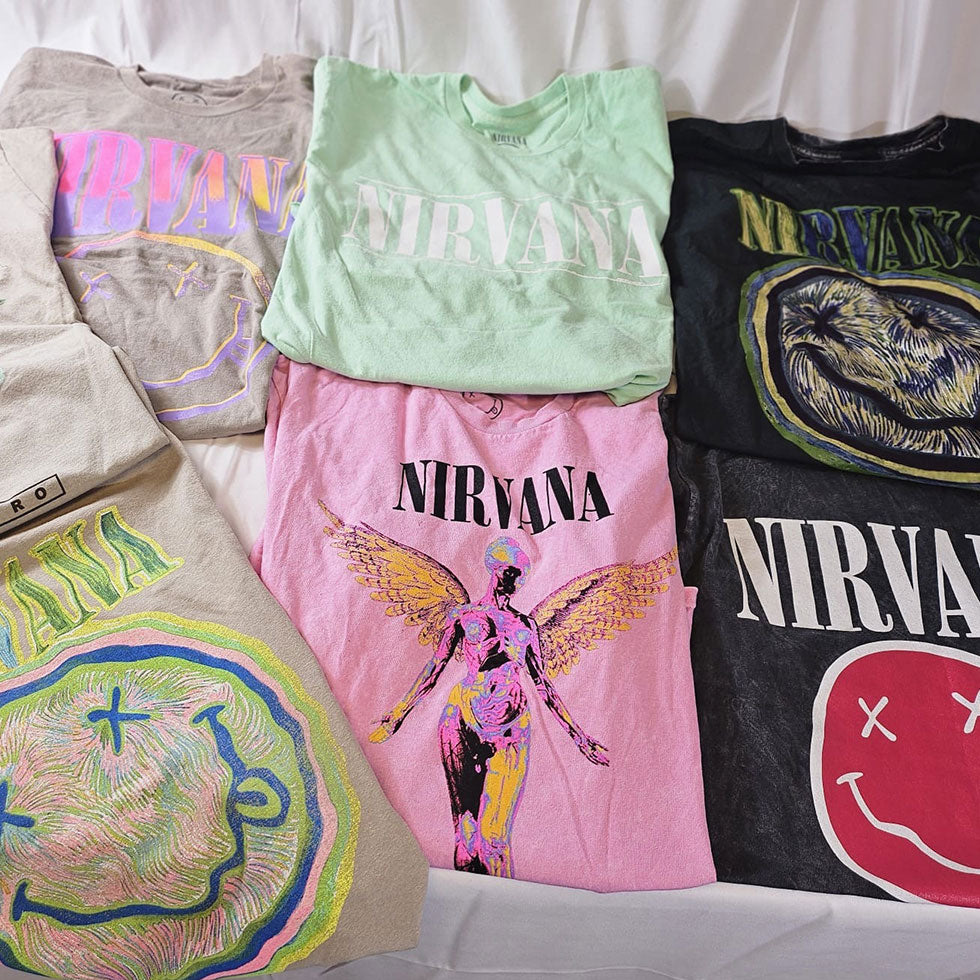Licensed Nirvana Band Tees Wholesale - NuSource