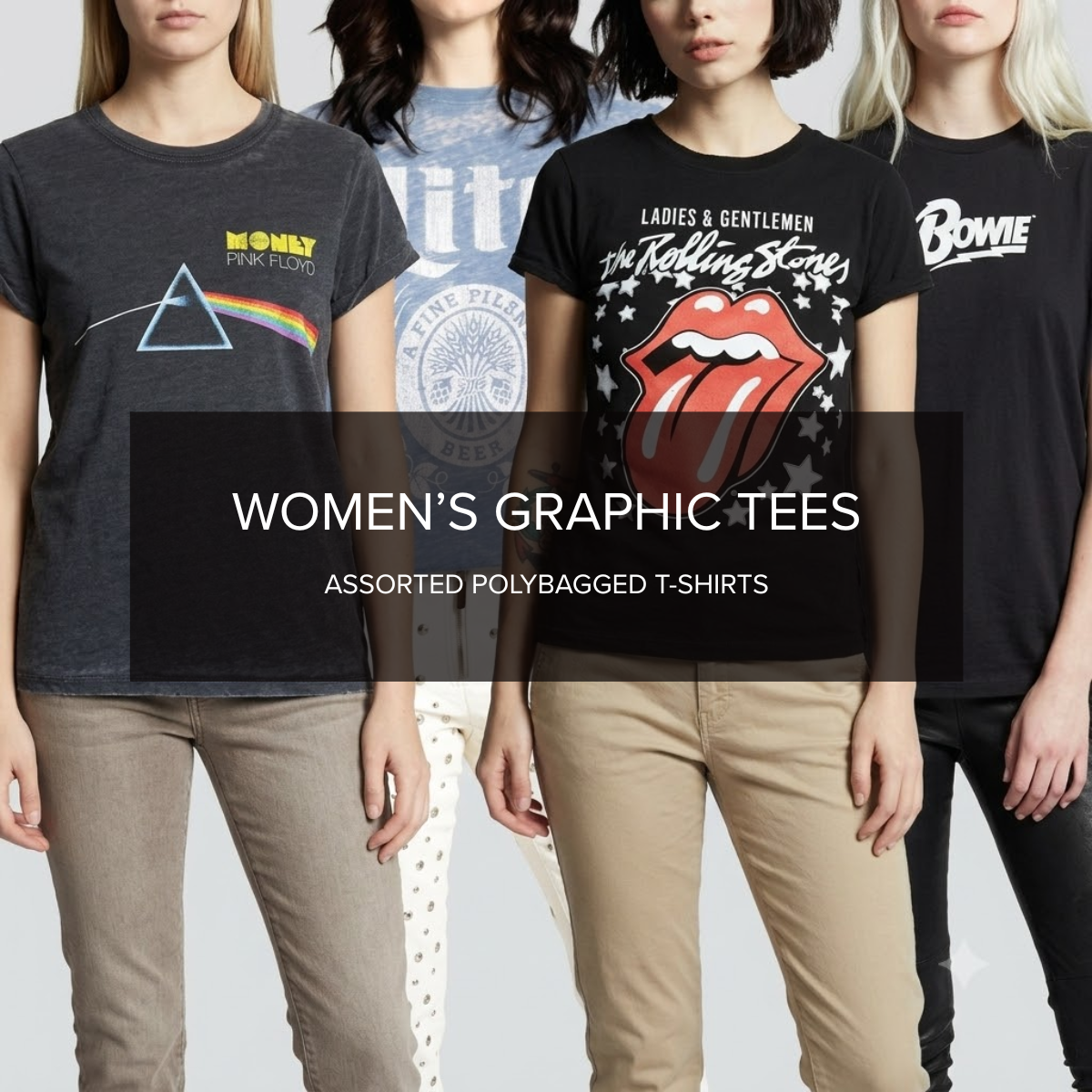 Women's Pop Culture & Music Graphic Tees - 20pc