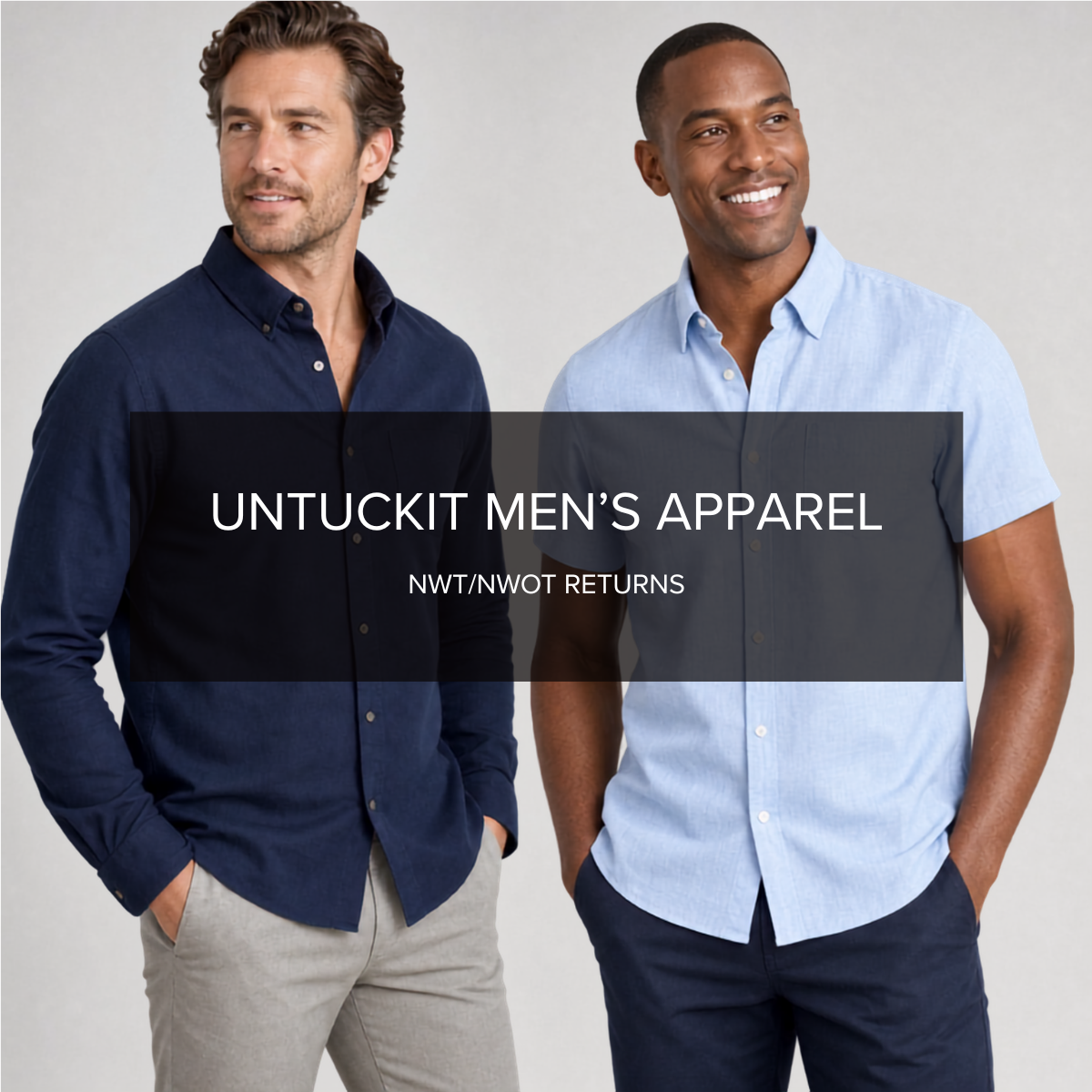 Men's UNTUCKit Mixed Grade Returns NWT/NWOT (40pcs) - NuSource