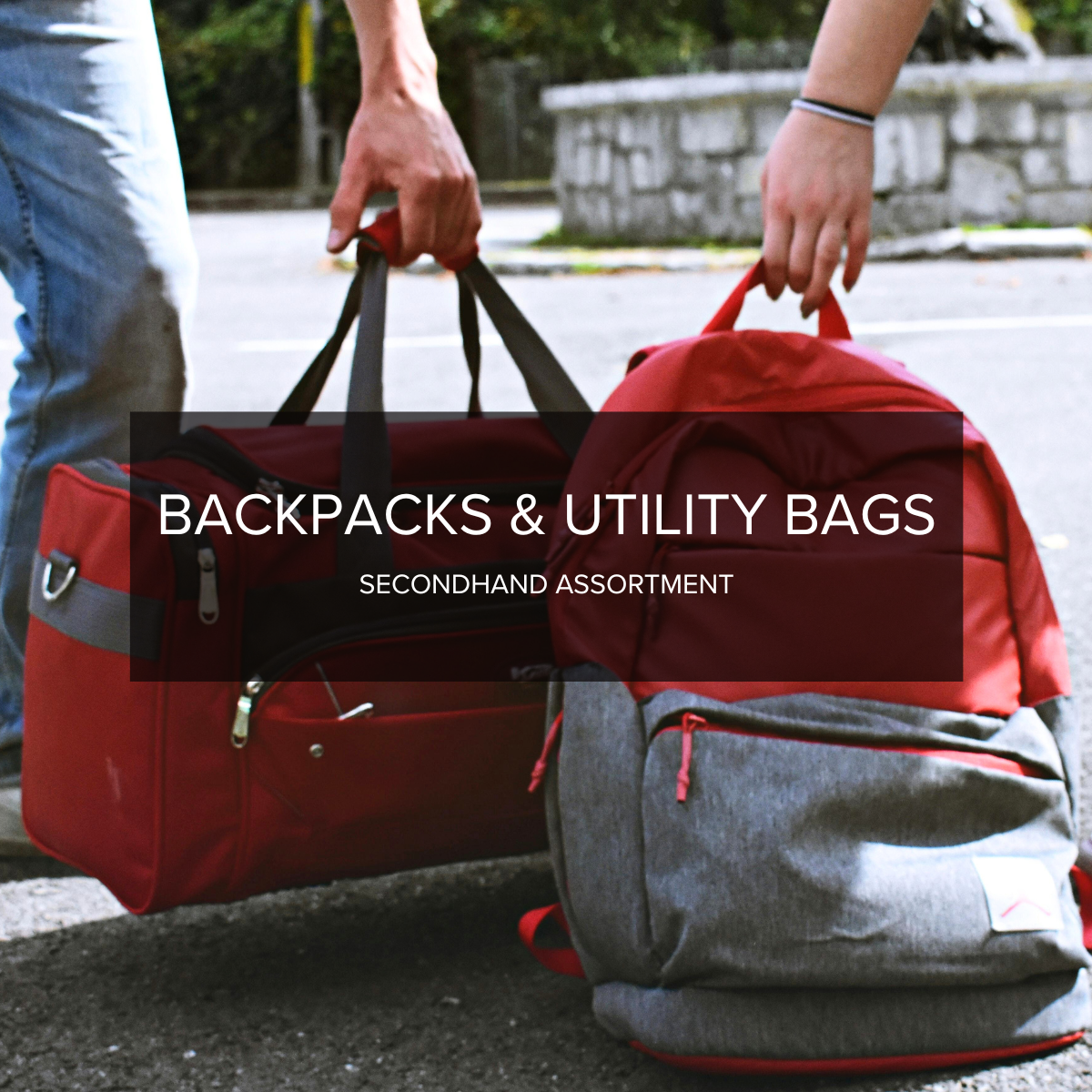 Backpacks & Utility Bags — 10pc Secondhand Lot