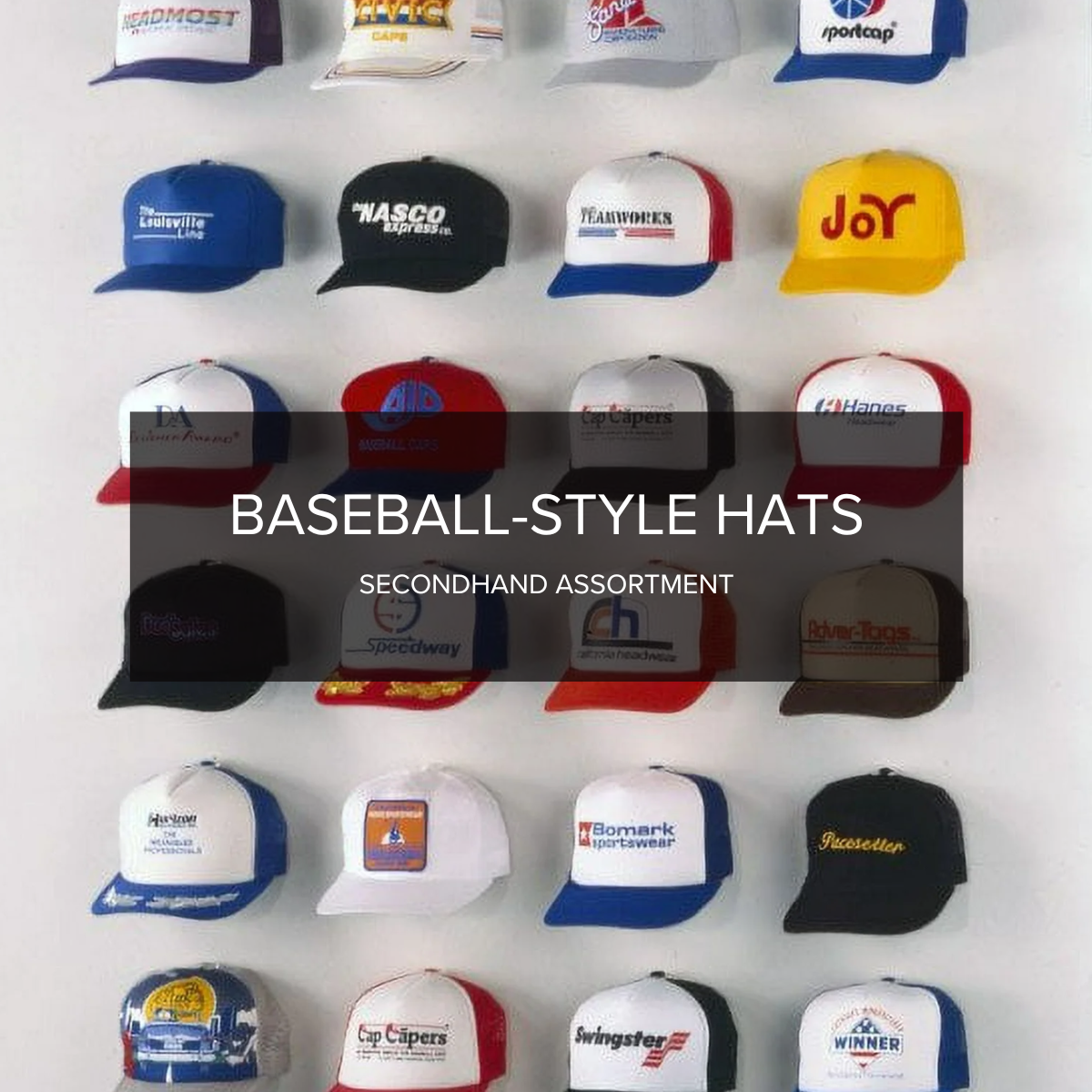 Baseball-Style Hats – 25-Piece Secondhand Lot