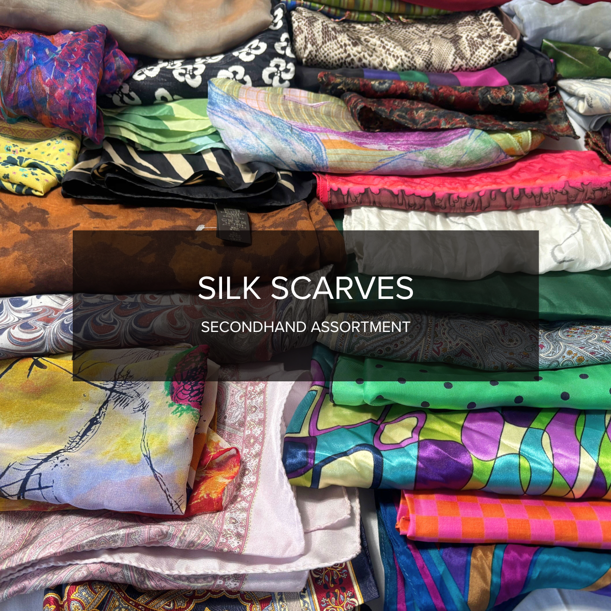 Silk Scarves Assortment – 10 Pieces