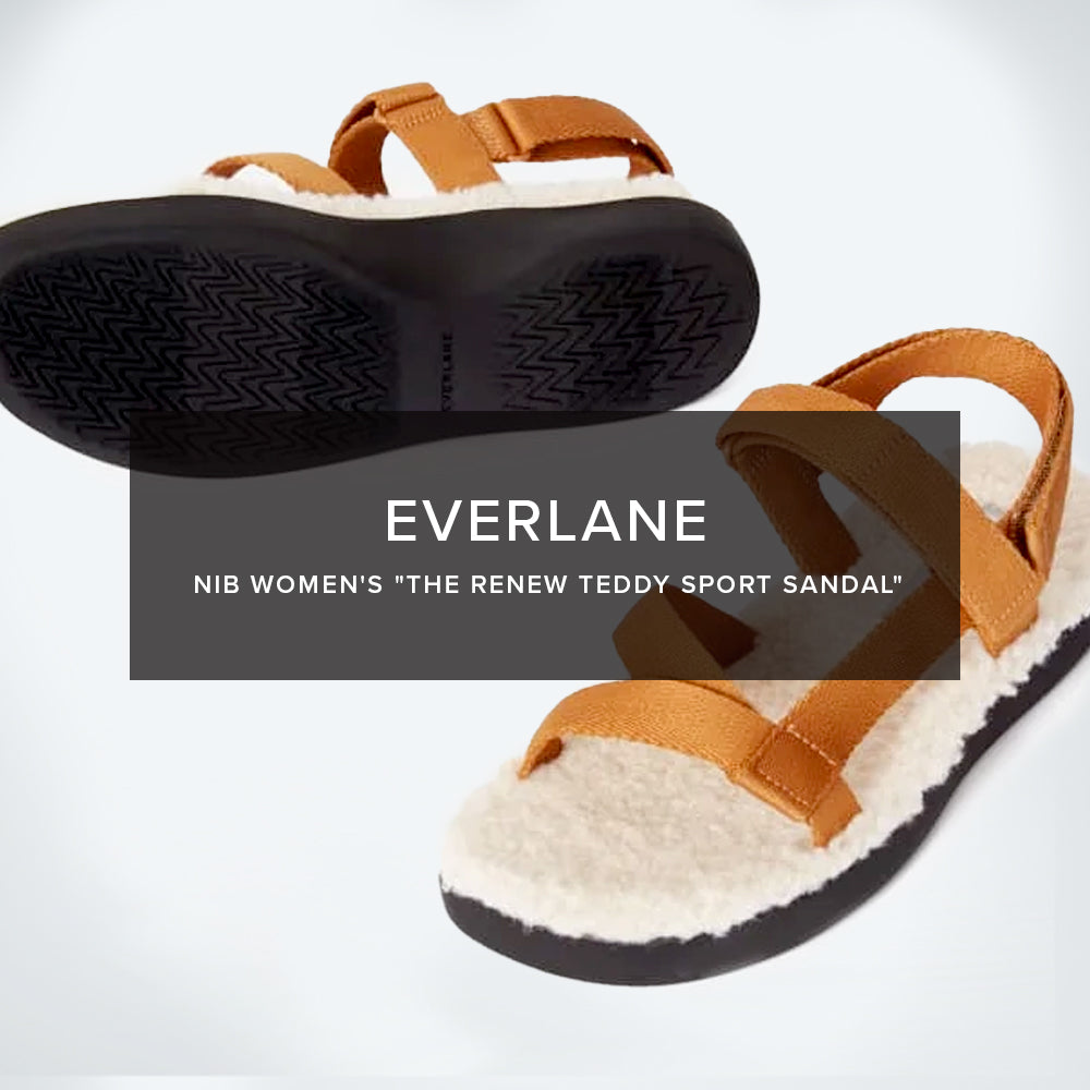 Everlane NIB Women's "The ReNew Teddy Sport Sandal"