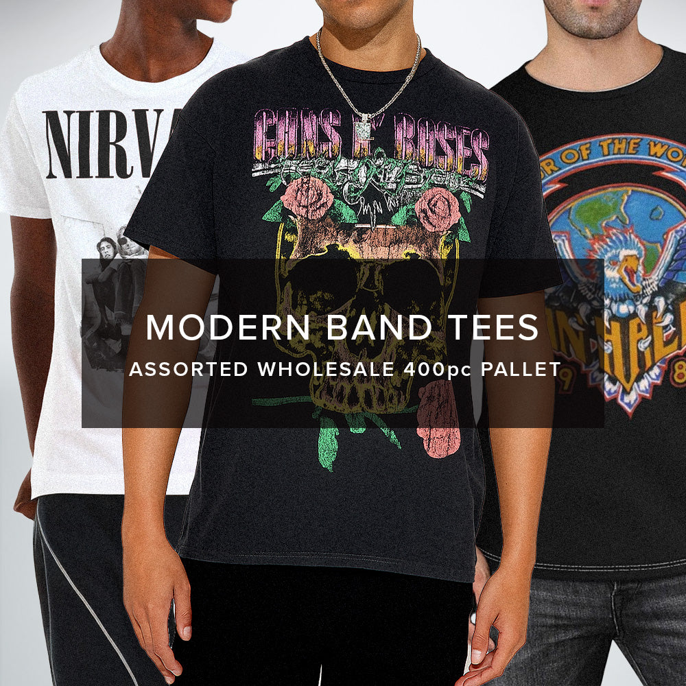 Modern Band Tees Assorted Wholesale Pallet - NuSource